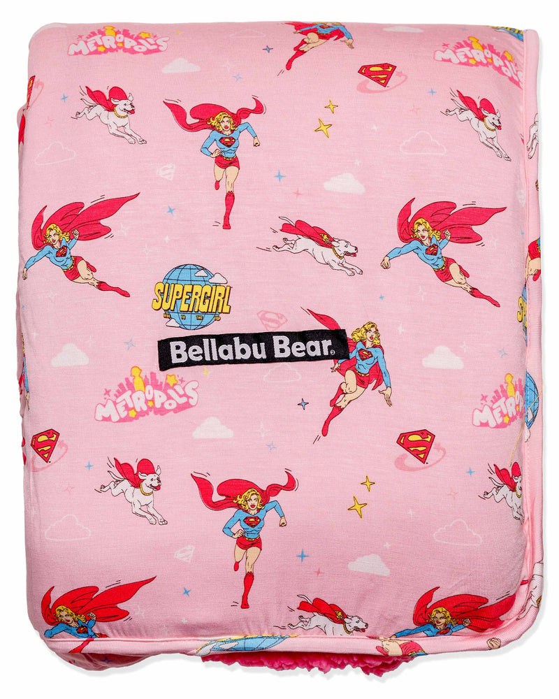 Supergirl & Krypto Bamboo Sherpa Blanket