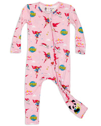 Supergirl & Krypto Bamboo Convertible Footie