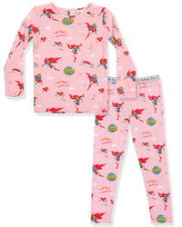 Supergirl & Krypto Bamboo Kids Pajamas