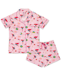 Supergirl & Krypto Bamboo Women's Pajama Shorts Set