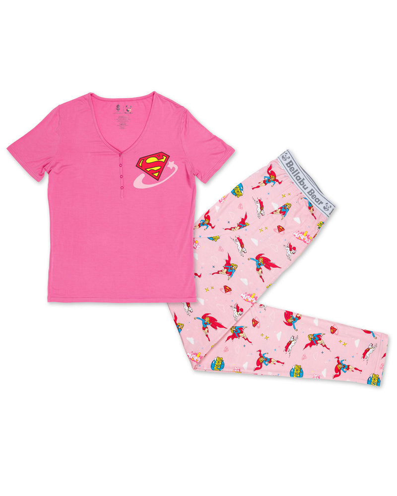 Supergirl & Krypto Bamboo Women's Pajama Set