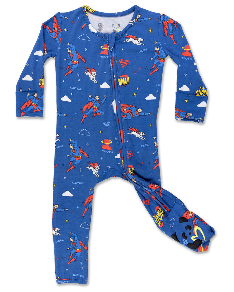 Superman & Krypto Bamboo Convertible Footie