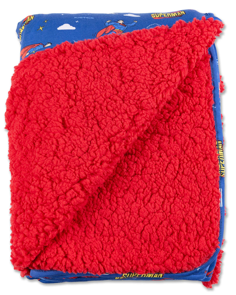 Superman & Krypto Bamboo Sherpa Blanket