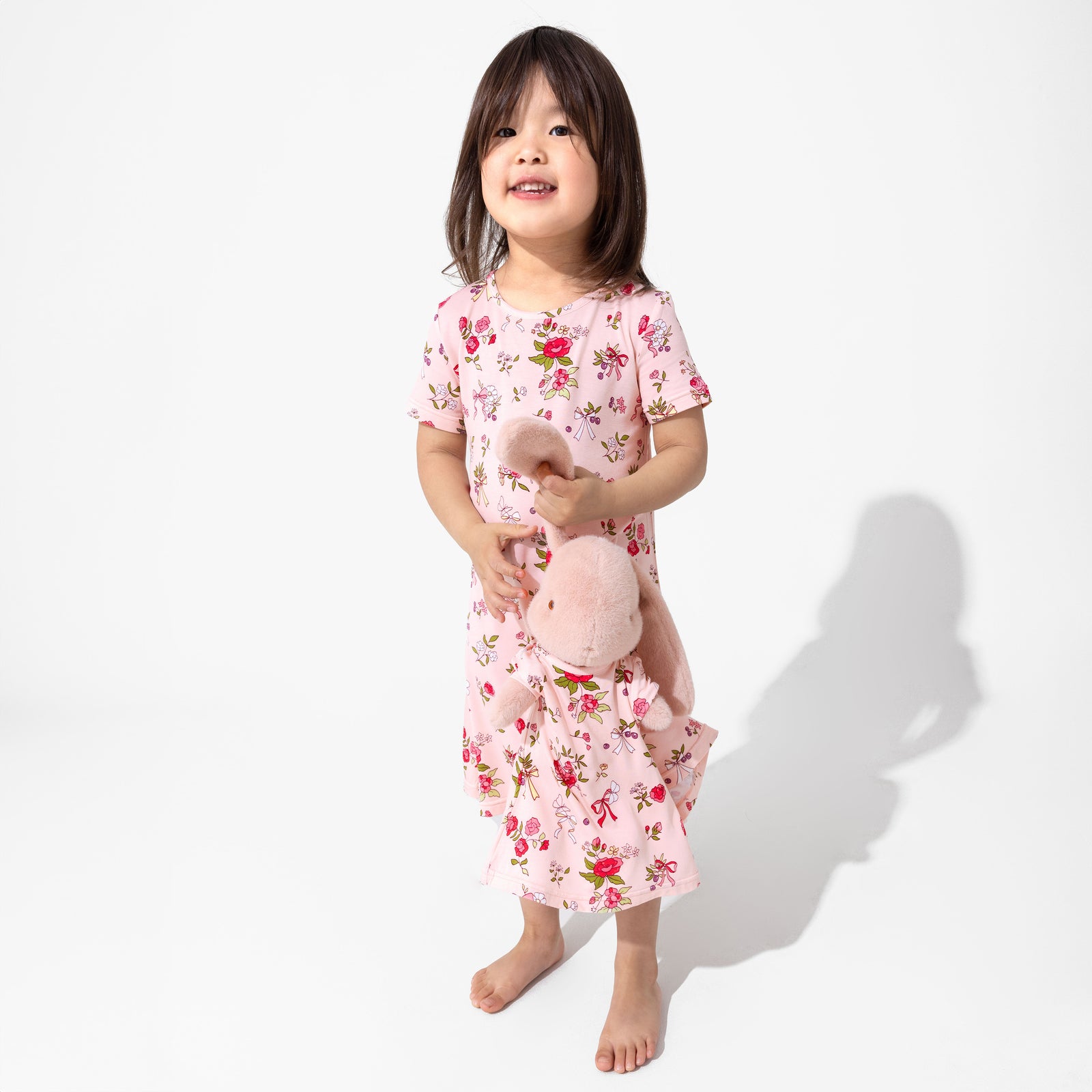 Bows & Blooms Bamboo Girls' Short Sleeve Dress