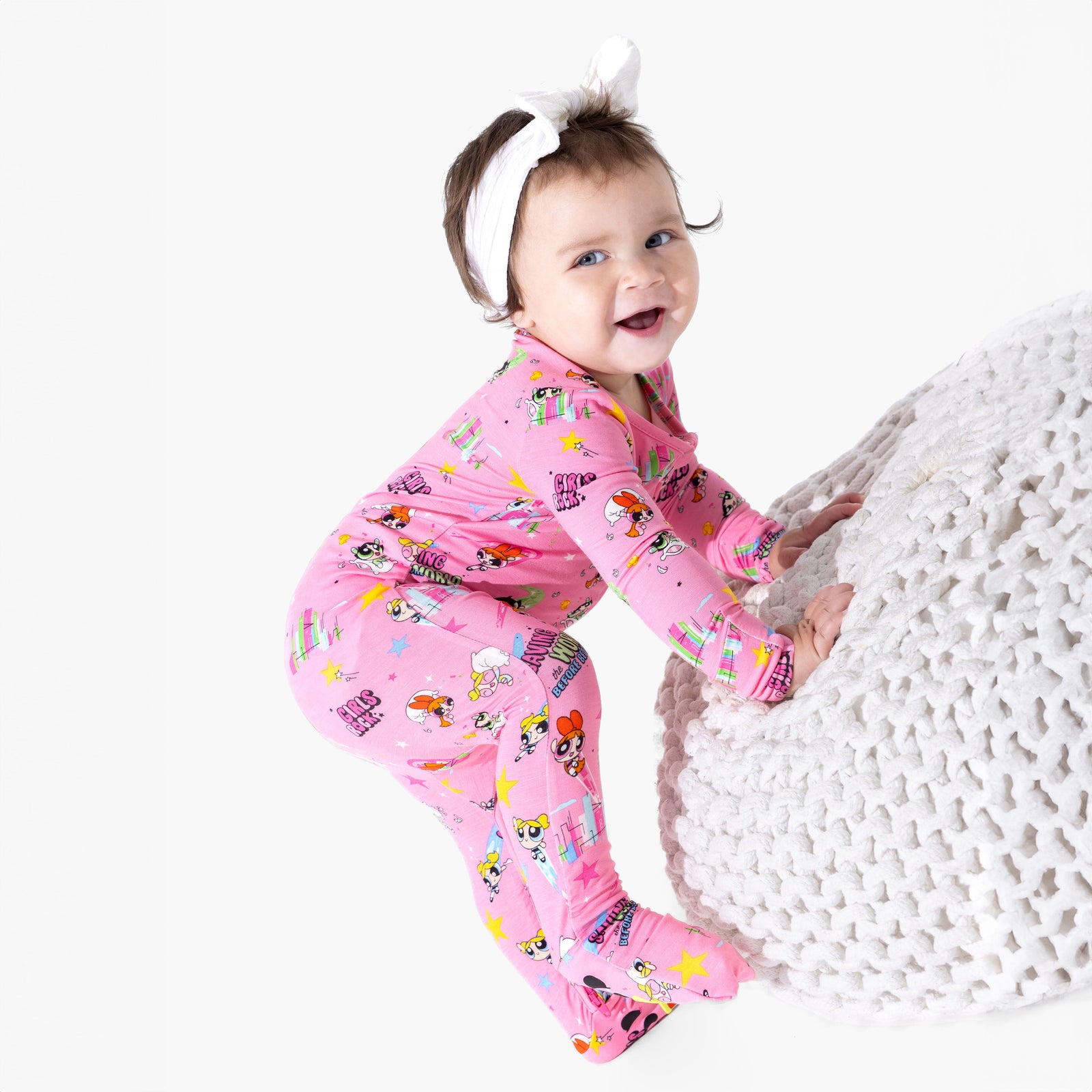 Powerpuff Girls Saving Bedtime Bamboo Convertible Footie