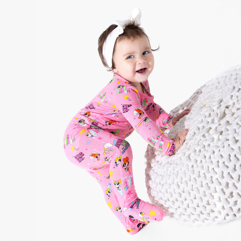 Powerpuff Girls Saving Bedtime Bamboo Convertible Footie