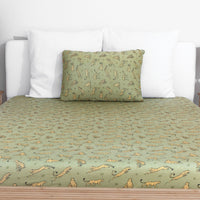 Sage & Spots Leopard Bamboo Bed Sheet Set