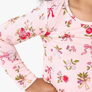 Bows & Blooms Bamboo Kids Pajamas
