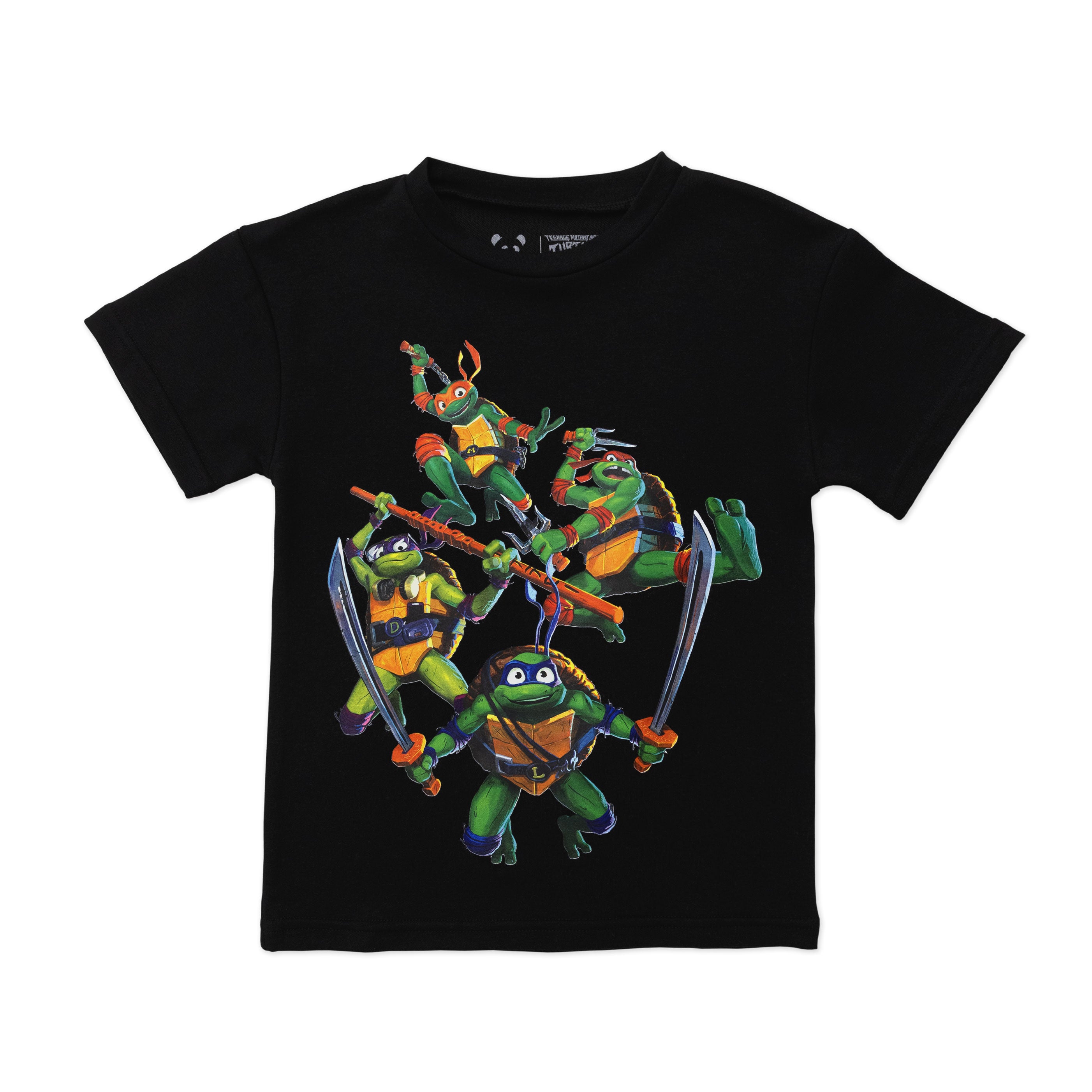 Shell-tastic Style: TMNT Mutant Mayhem Obsidian Black Bamboo Terry