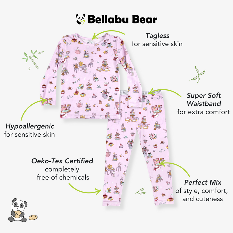 Tea Party Bamboo Kids Pajamas