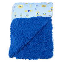 The Eye Blue Sherpa Bamboo Blanket
