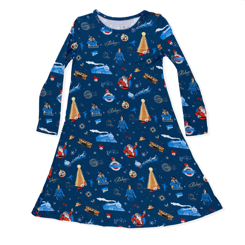 The Polar Express™ Bamboo Girls' Long Sleeve Dress