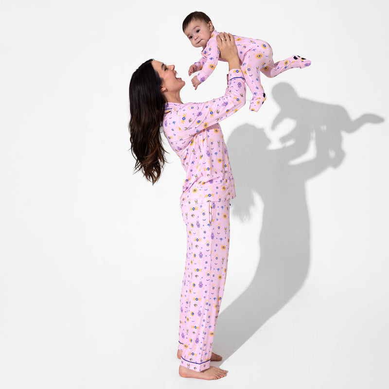 The Eye Pink Bamboo Women's Pajama Set