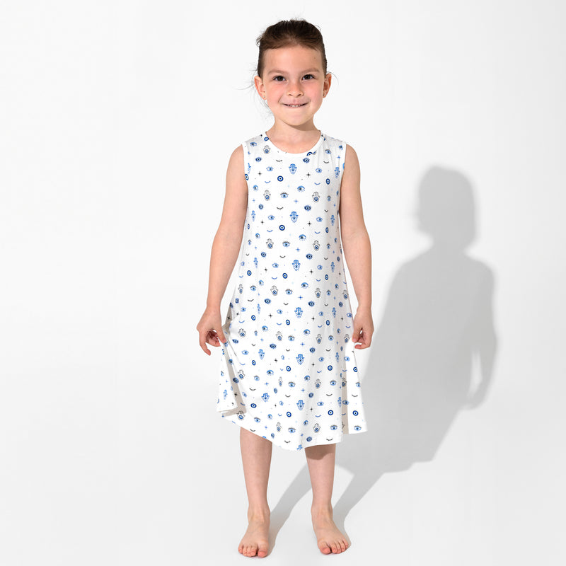 The Eye Bamboo Girls' Sleeveless Dress