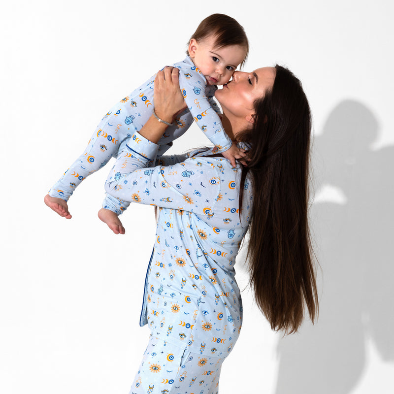 The Eye Blue Bamboo Convertible Footie