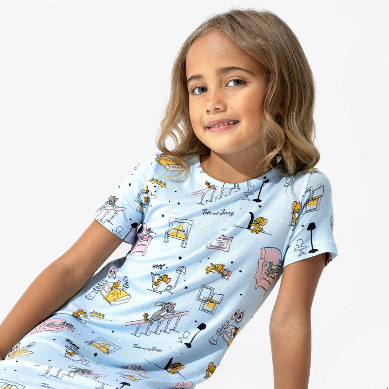 Tom & Jerry: Home Sweet Home Bamboo Girls' Short Sleeve Dress