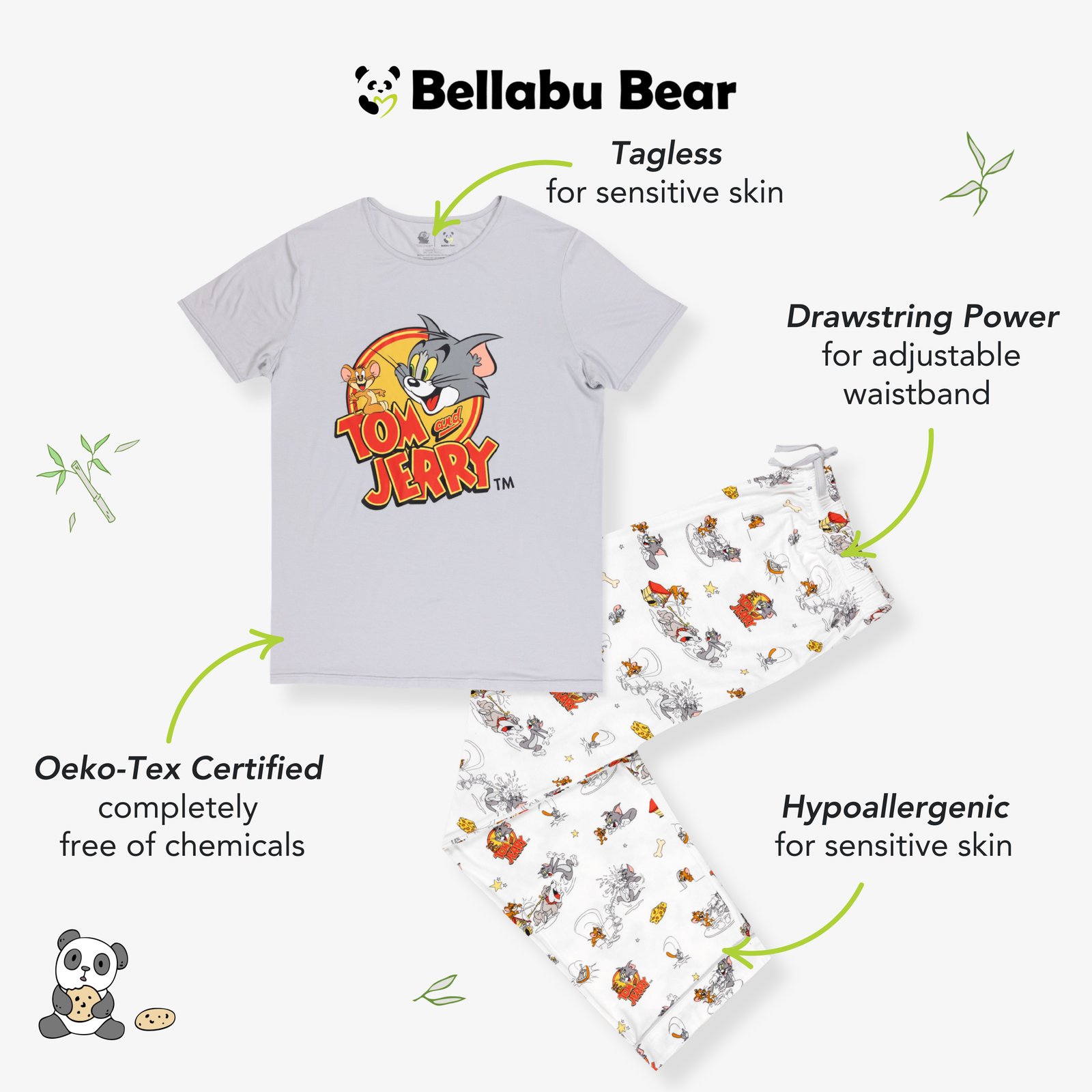 Tom & Jerry: Classic Bamboo Men's Pajama Set