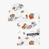 Tom & Jerry: Classic Bamboo Swaddle & Beanie Set
