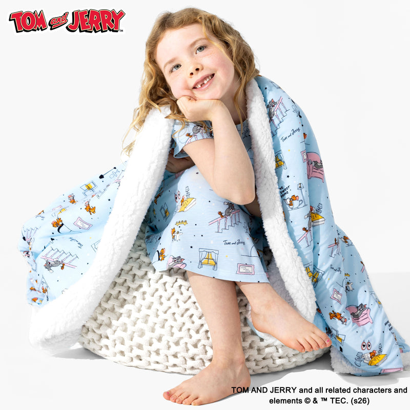 Tom & Jerry: Home Sweet Home Bamboo Sherpa Blanket