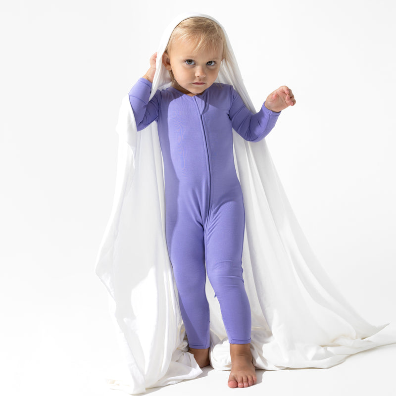 Poppin Purple Bamboo Convertible Footie