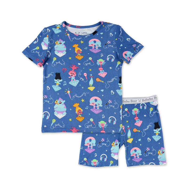 Trolls Music Valentine's Bamboo Kids Pajama Short Set