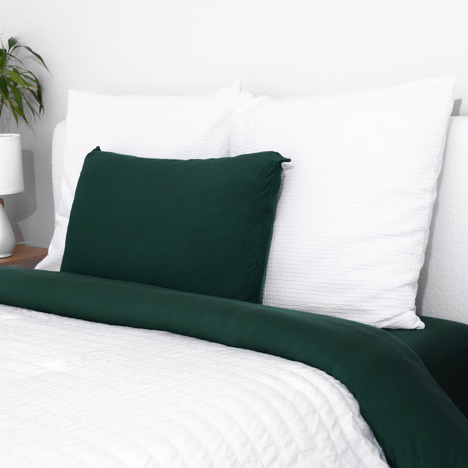 Pine Green Bamboo Bed Sheet Set
