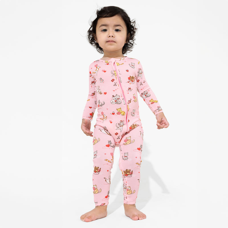 Love Kittens Bamboo Convertible Footie