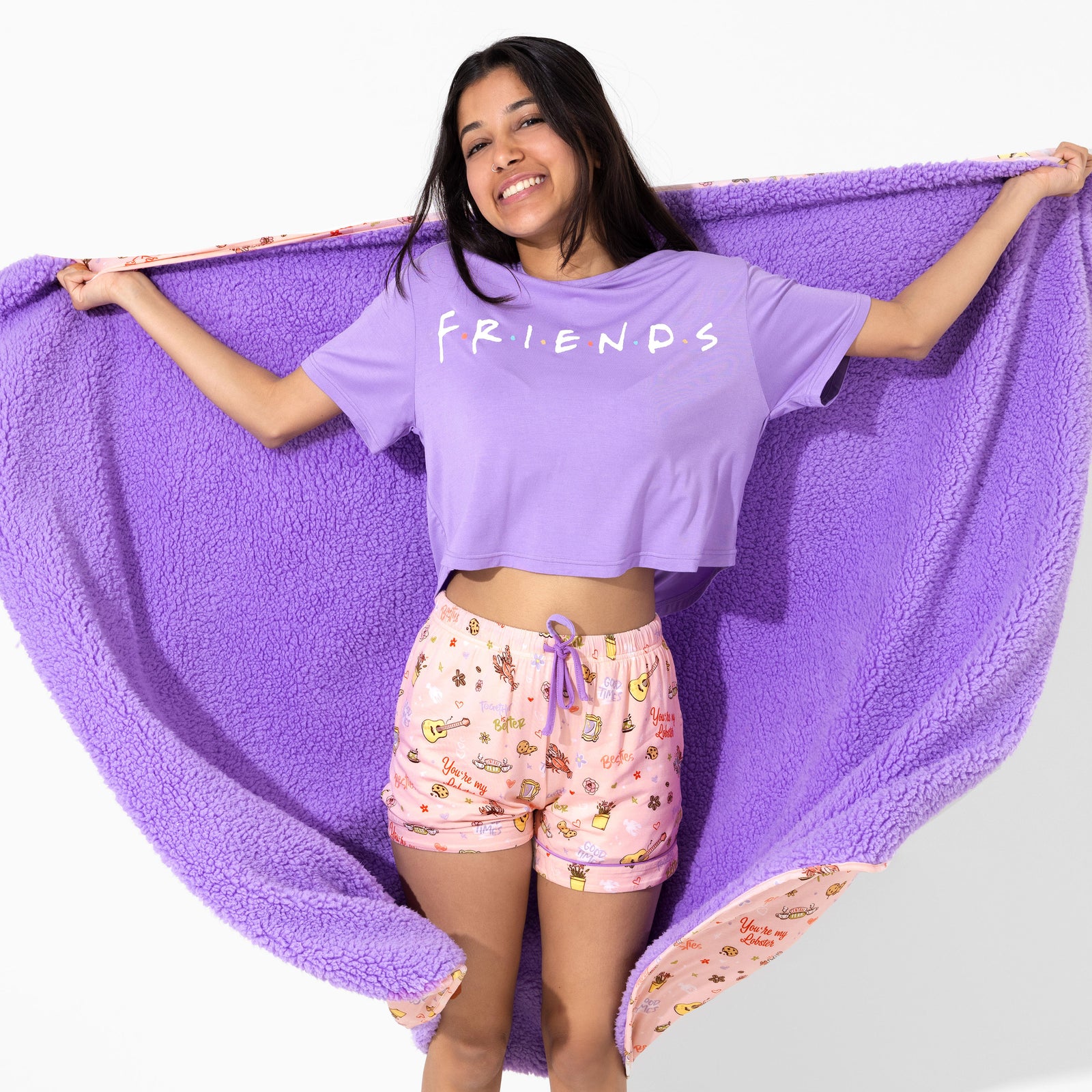 FRIENDS™: You're My Lobster Bamboo Women's Pajama Shorts Set