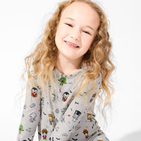 Little Monsters Bamboo Girls' Long Sleeve Dress