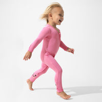Bubblegum Pink Bamboo Convertible Footie