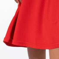 Winterberry Red Bamboo Girls' Long Sleeve Dress