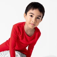 Winterberry Red Kids Bamboo Pajamas