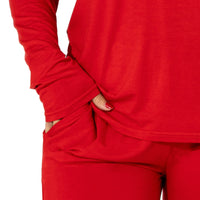 Winterberry Red Bamboo Women's Pajama Set