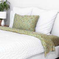 Sage & Spots Leopard Bamboo Bed Sheet Set