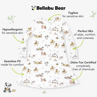 Holy Night Bamboo Girls' Long Sleeve Dress