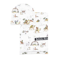 Holy Night Bamboo Swaddle & Beanie Set