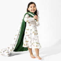 Holy Night Bamboo Girls' Long Sleeve Dress