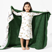 Holy Night Bamboo Girls' Long Sleeve Dress