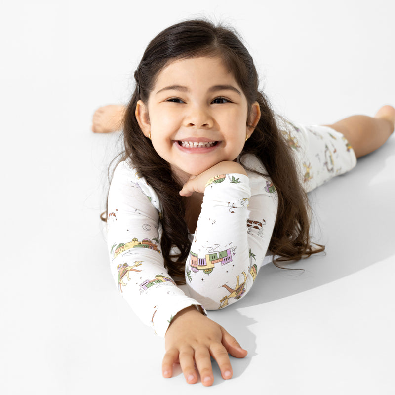 Holy Night Bamboo Girls' Long Sleeve Dress