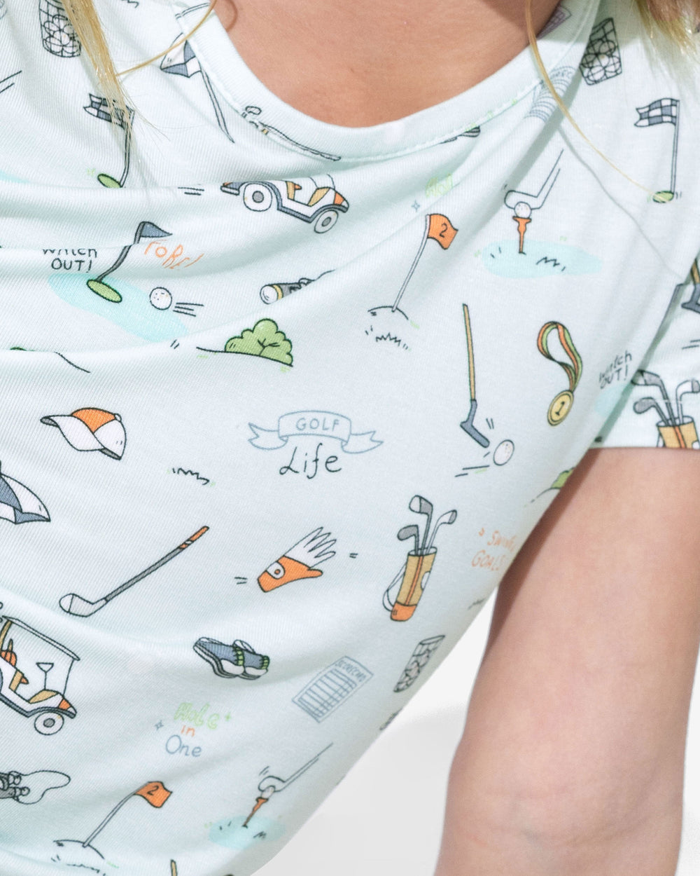 Golf Bamboo Kids Pajama Short Set