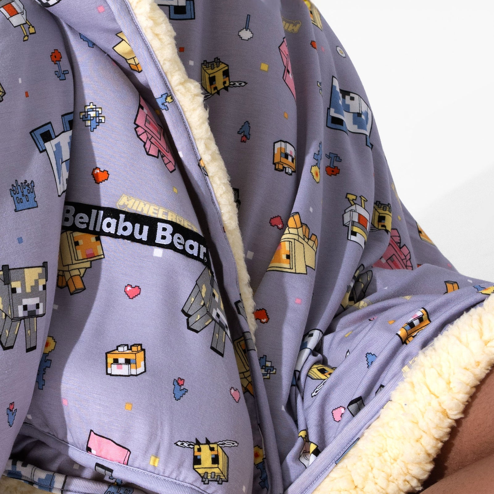 Minecraft Pixel Pals Bamboo Sherpa Blanket