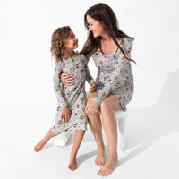 Little Monsters Bamboo Girls' Long Sleeve Dress