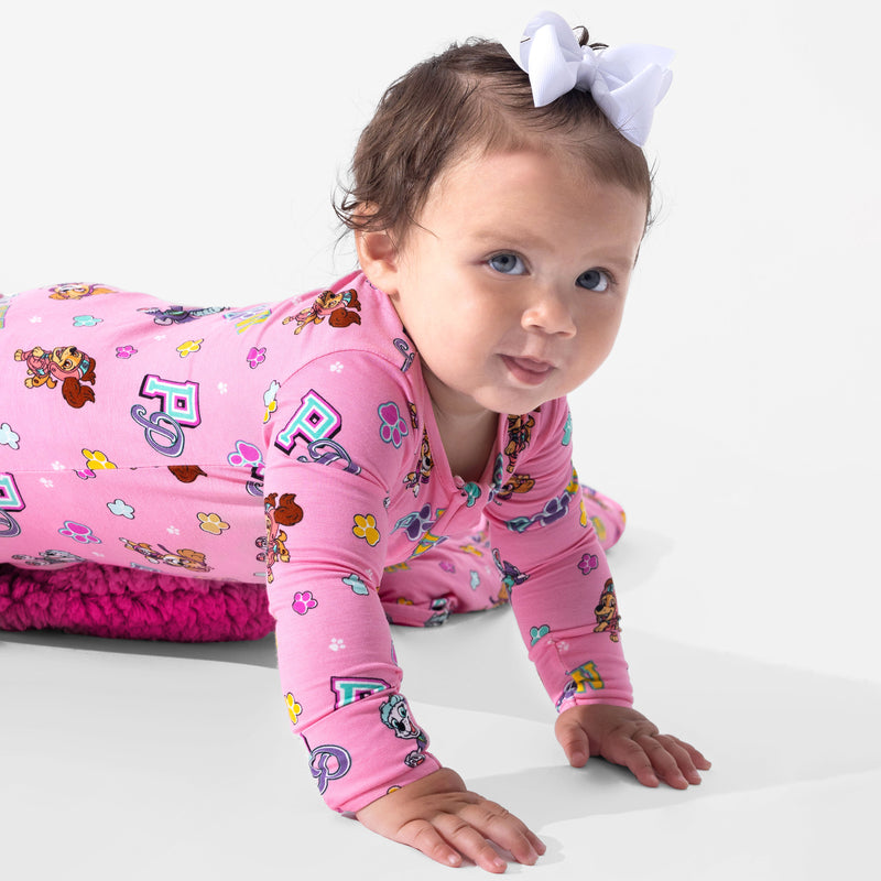 PAW Patrol: Varsity Pink Bamboo Convertible Footie