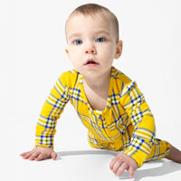 Clueless Total Betty Plaid Bamboo Convertible Footie