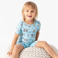 Sloth Pajama Party Bamboo Kids Pajama Short Set