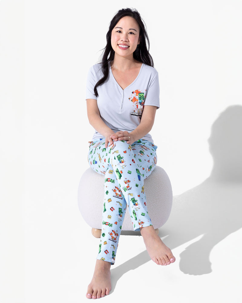 Minecraft: Chicken Jockey Bamboo Women's Pajama Set