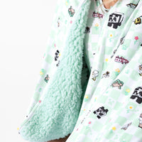 Minecraft Sleep Repeat Bamboo Sherpa Blanket