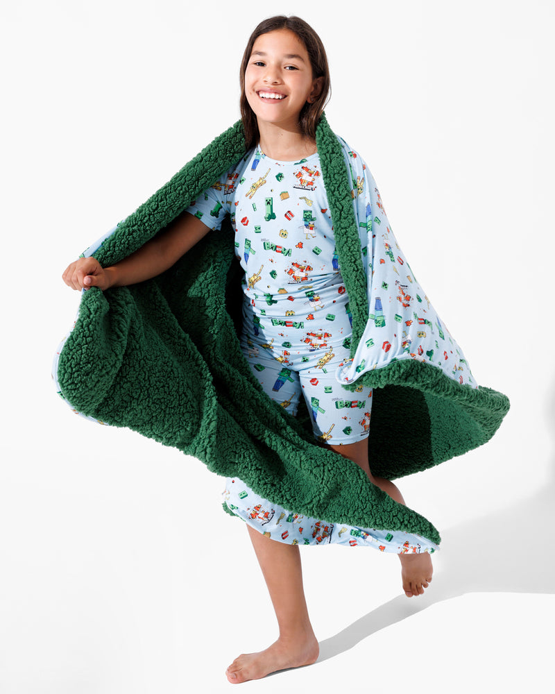 Minecraft: Chicken Jockey Bamboo Kids Pajama Short Set