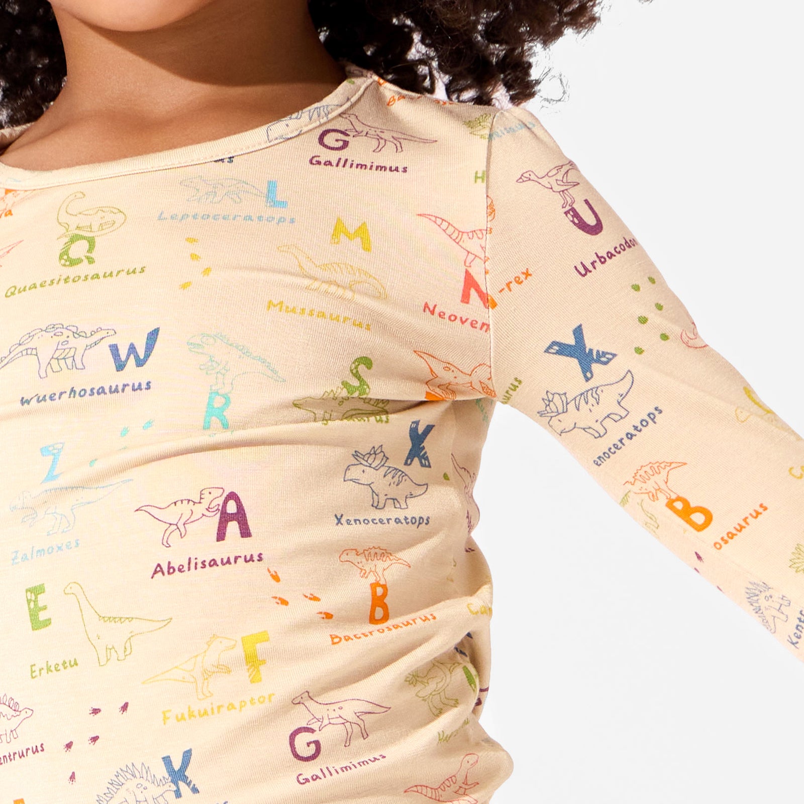 Dino ABC Bamboo Kids Pajamas