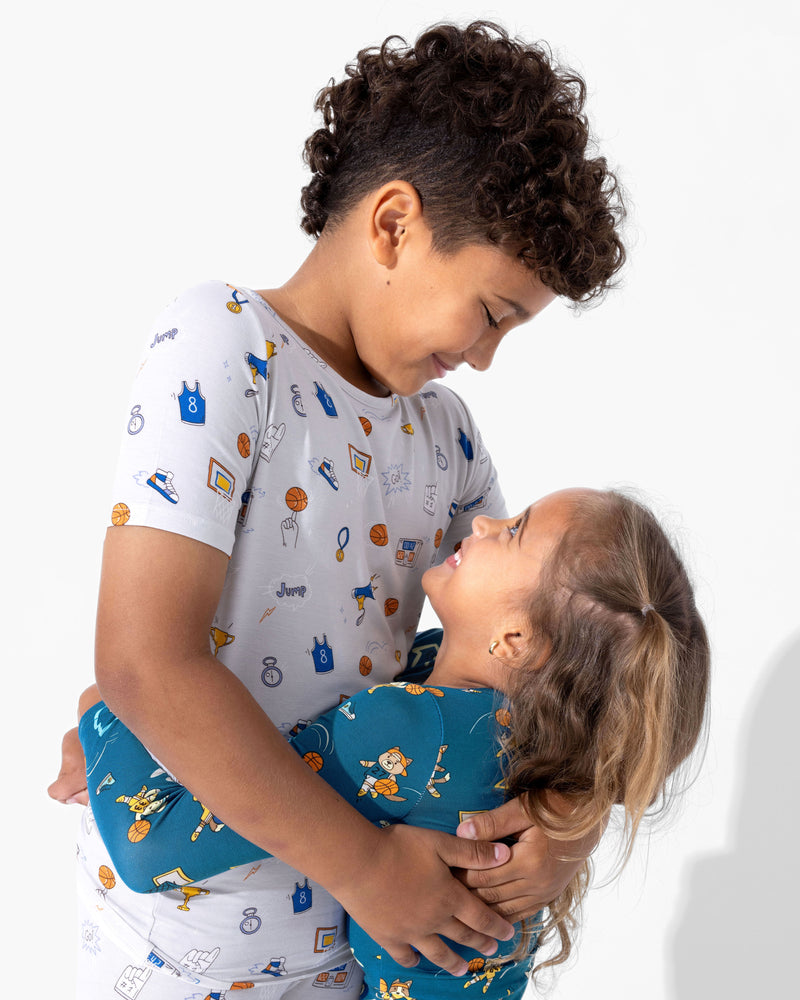 All Star Basketball Bamboo Kids Pajama Short Set
